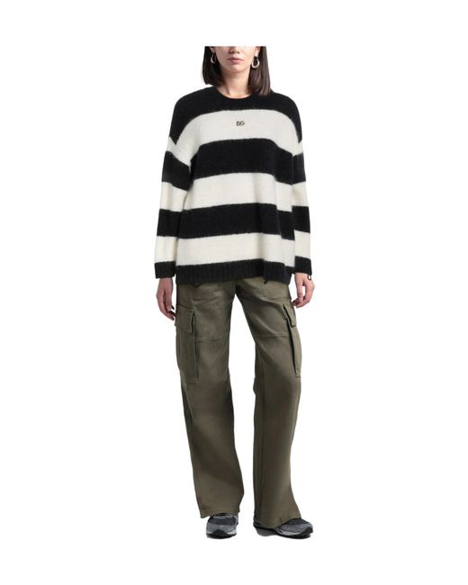 Dolce & Gabbana Black Striped Jumper
