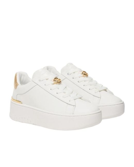 MICHAEL Michael Kors White Dottie Lace-Up Sneakers