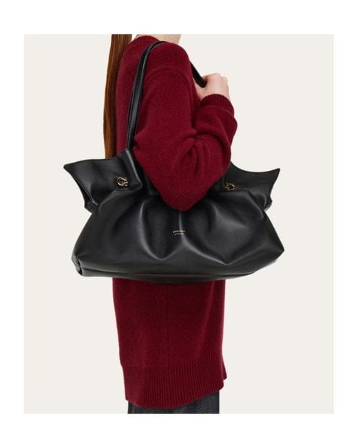Ferragamo Black Ferragamo Soft-Bag (L)