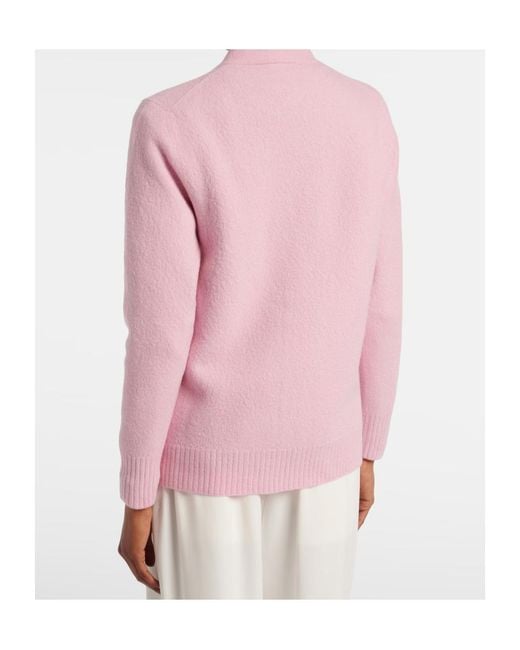 Jil Sander Pink Wool Cardigan