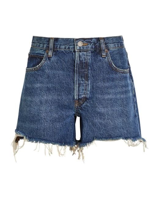 FRAME Blue Denim Shorts