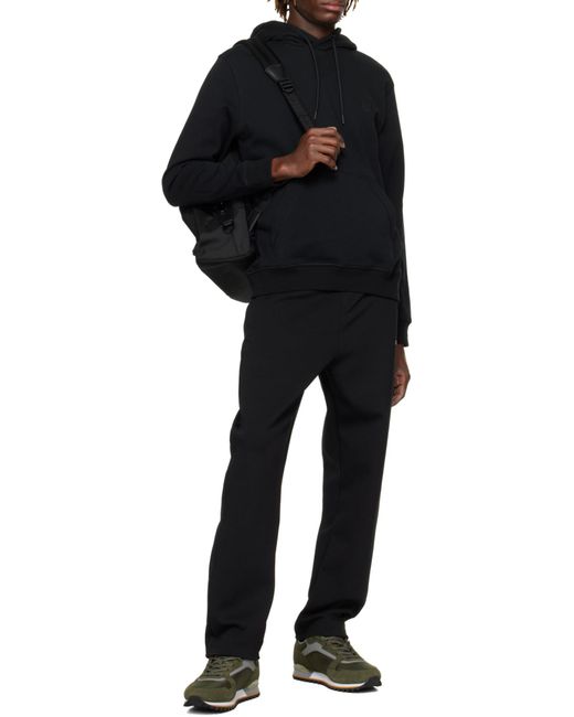 Boss Black Boss Logo Patch Drawstring Hoodie for men