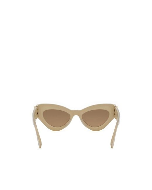 Fendi Natural Eyewear Cat-Eye Frame Sunglasses