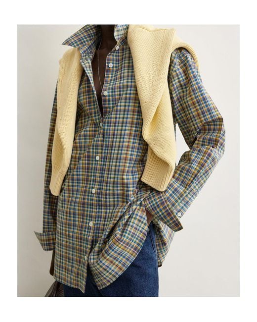 Totême Gray Totême Classic Check Shirt