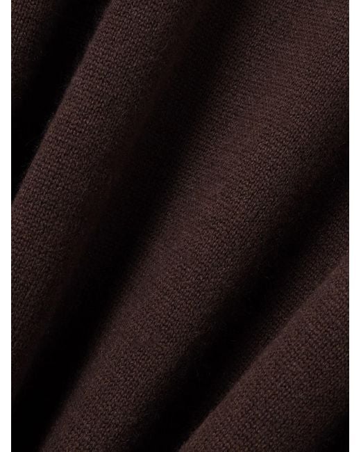 Allude Red Wool And Cashmere-Blend Turtleneck Maxi Dress