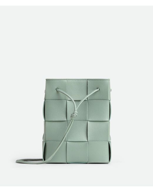 Bottega Veneta Green Small Cassette Bucket Bag