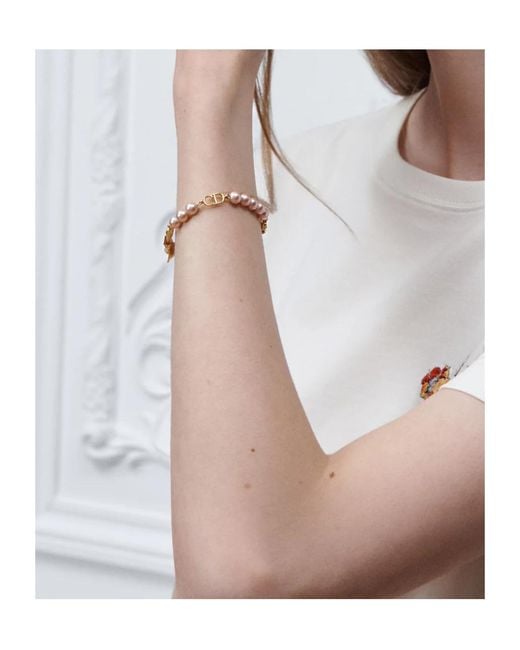 Dior Metallic Cd Bow Bracelet