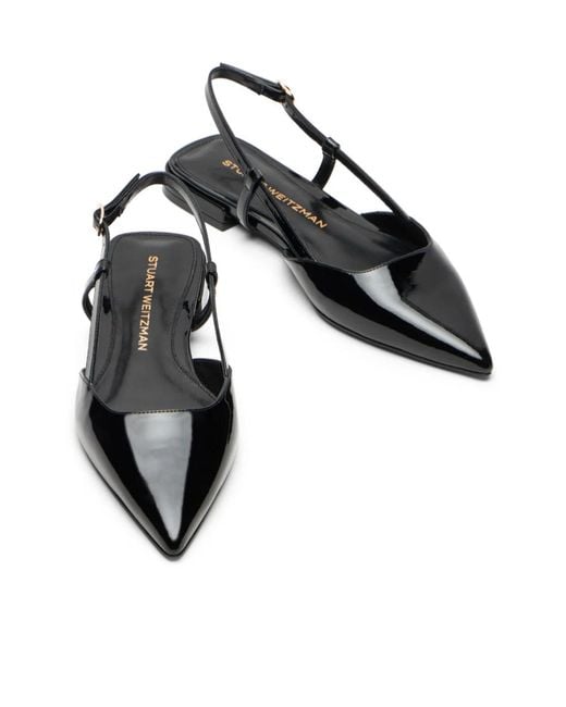 Stuart Weitzman Black Vinnie Slingback