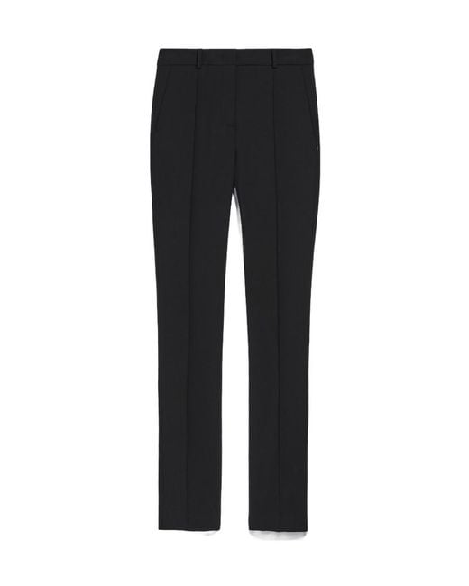 Sportmax Black Straight Leg Tailored Pants