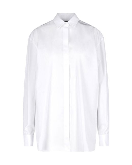 Dondup White Erotica Long Sleeved Buttoned Shirt