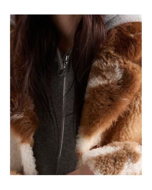 Prada Brown Shearling Coat