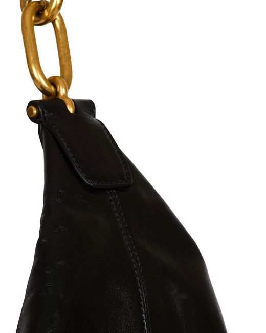 Balmain Black Sync Hobo Bag
