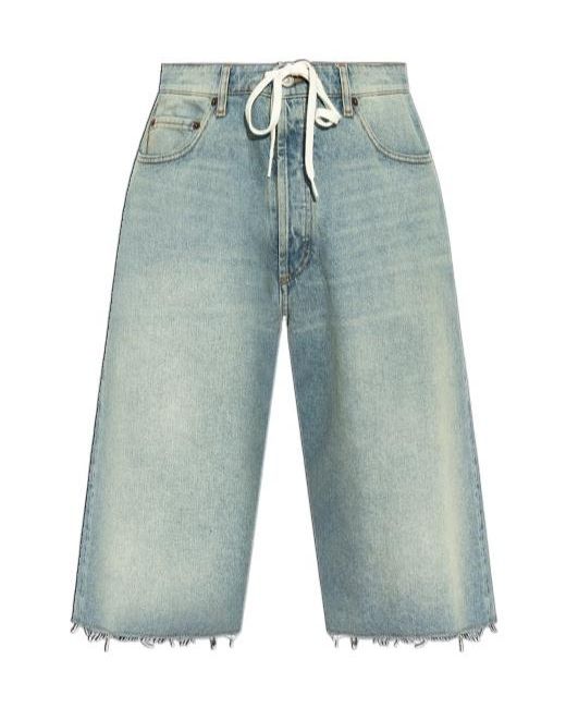 MM6 by Maison Martin Margiela Blue Cotton Shorts for men