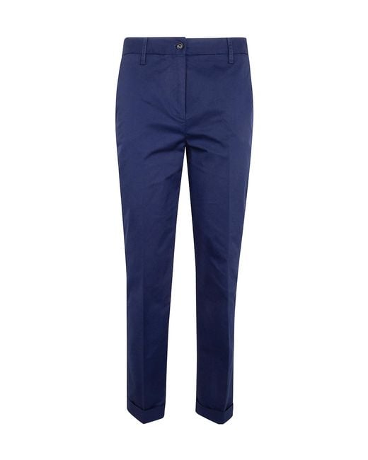 Aspesi Blue Slim Tailored Pants
