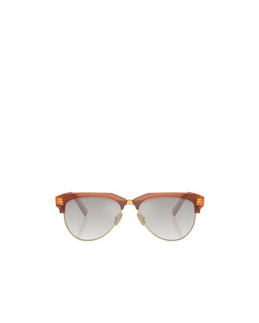 Miu Miu White Eyewear Browline Sunglasses