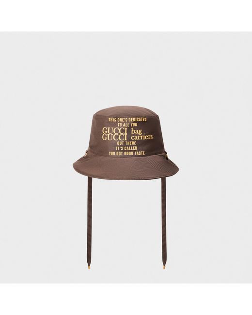 Gucci White Bucket Hat