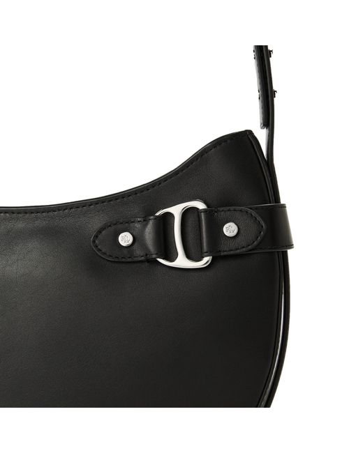 Ralph Lauren Black Tasha Large Shoulder Bag