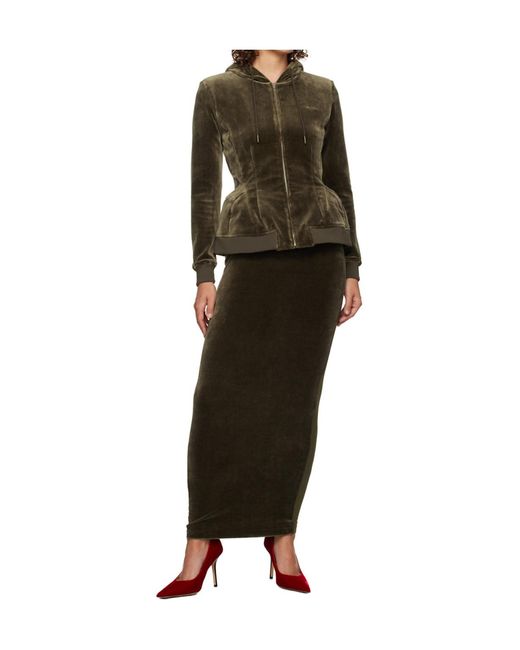 Pushbutton Black Patchwork Skirt Pants