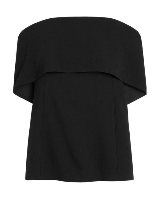 Totême Black Totême Off-Shoulder Top