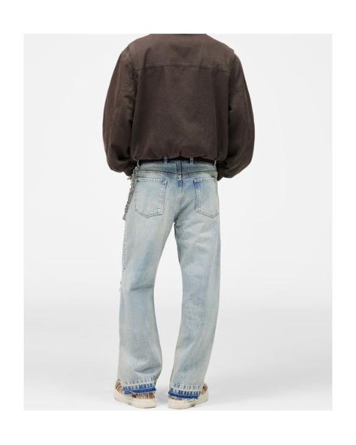 Represent Gray Roscoe Logo Bomber Jacket for men