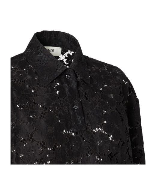 Fendi Black Polo Shirt
