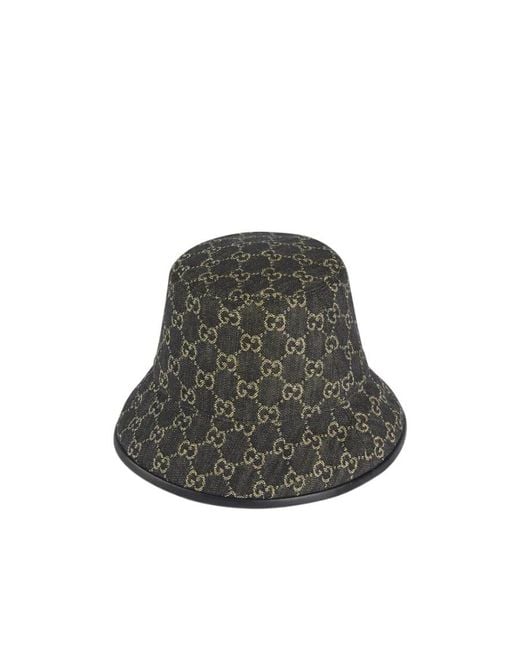 Gucci Gray Gg-Canvas Bucket Hat for men
