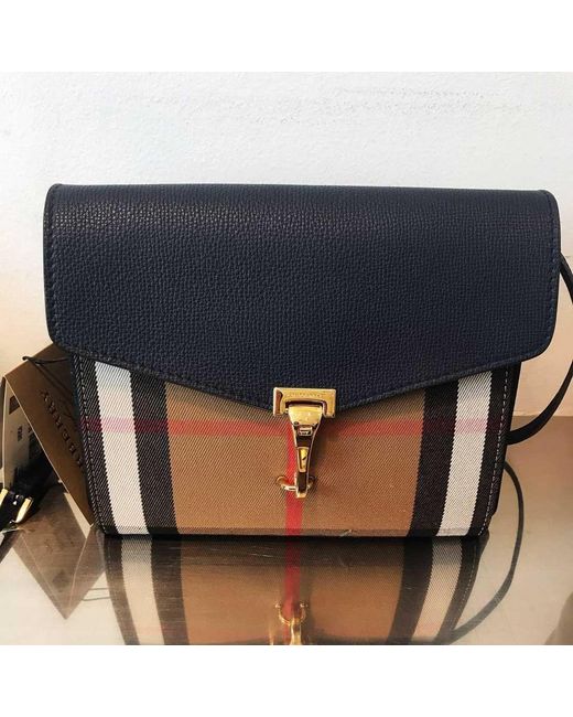 Burberry Black House Check 'Clamshell Oblique Span Bag