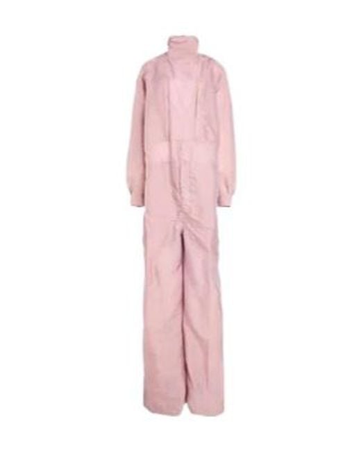 Rick Owens Pink High-Neck Long-Sleeve Top