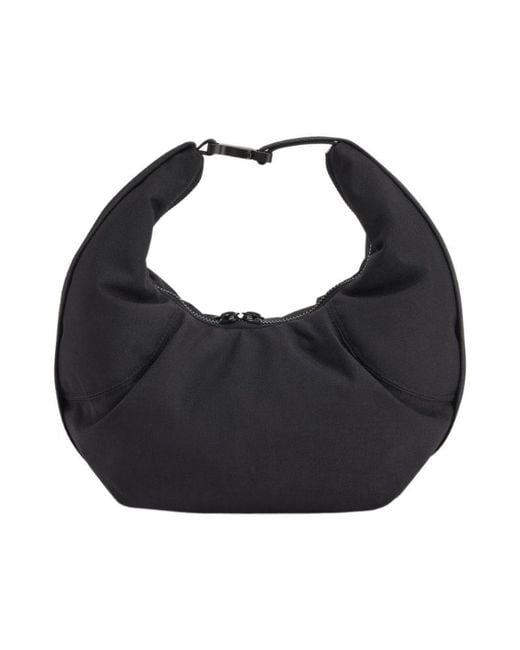 Y-3 Black Crescen Hobo Shoulder Bag