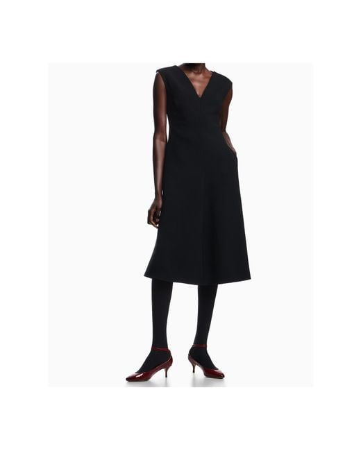 Emporio Armani Black Flared Dress