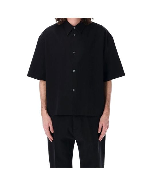 Studio Nicholson Black Sanko Short Sleeved Shirt for men