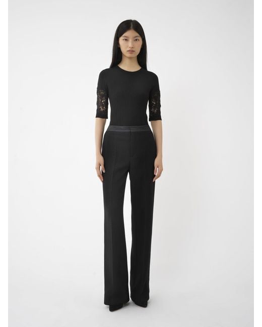 Chloé Black Chloé Straight-Leg Trousers