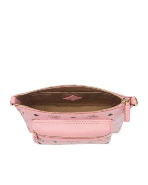 MCM Pink Monogram Shoulder Bag