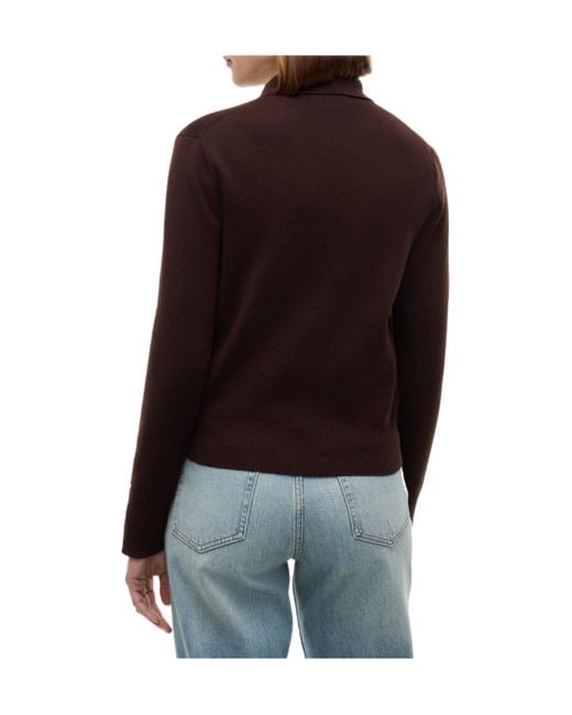 Tommy Hilfiger Brown Zipup Knit Jacket