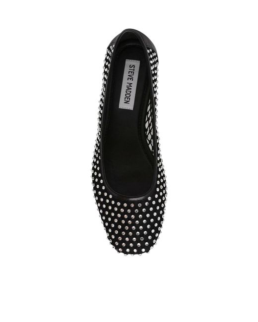 Steve Madden Black Round-Head Flat Shoes
