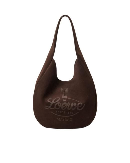 Loewe Brown Roomy Logo-Print Tote Bag for men