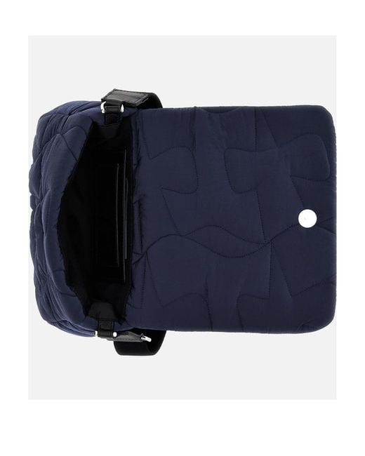 Hogan Blue Quilted Crossbody Bag