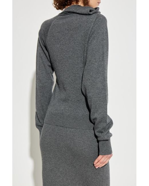 Tom Ford Gray Turtleneck Sweater