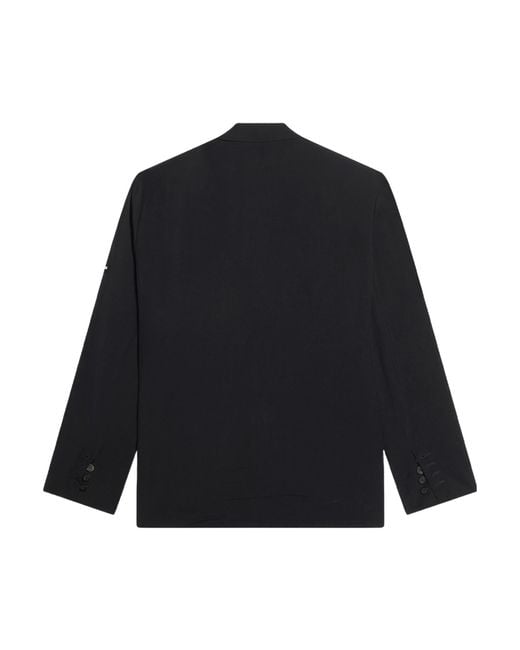 Balenciaga Blue Single-Breasted Blazer