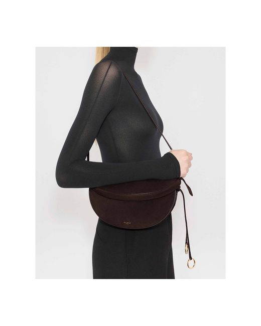 Alaïa Brown Alaïa Hip East West Shoulder Bag