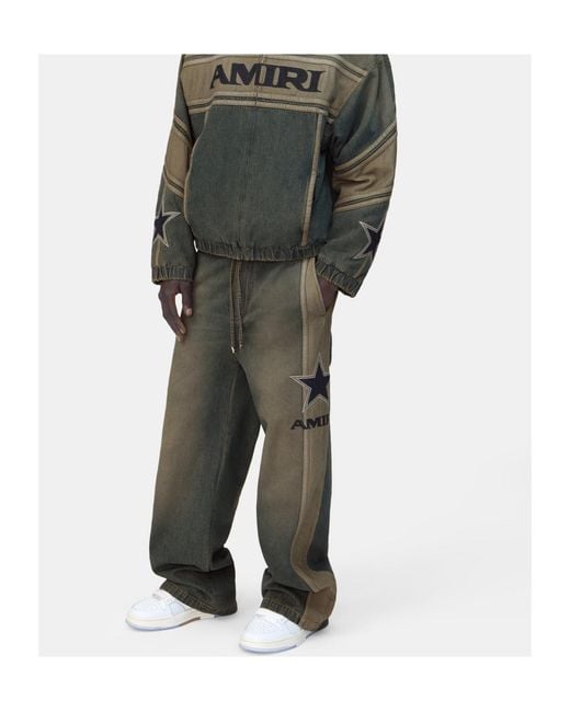 Amiri Gray Star-Detail Jeans for men