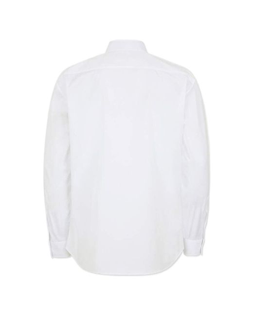 DSquared² White Logo Printed Buttoned Shirt for men