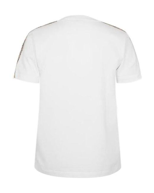 Burberry White Crew Neck T-Shirt for men