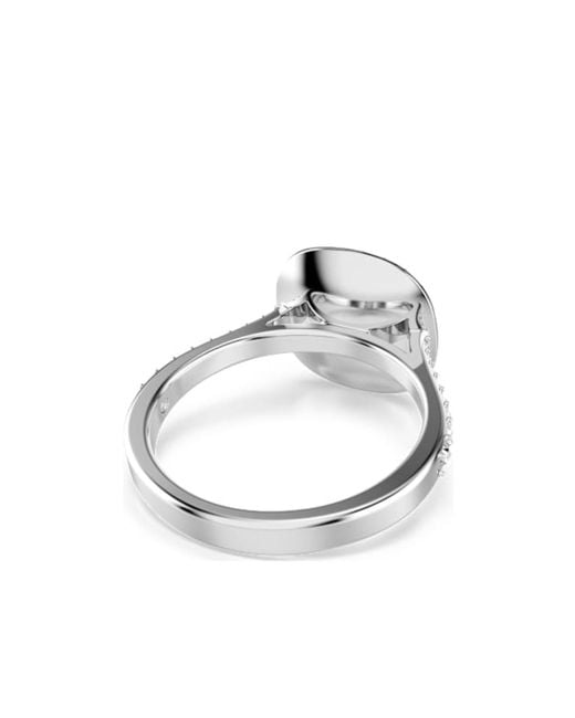 Swarovski White Una Angelic Halo Crystal-Embellished Rings