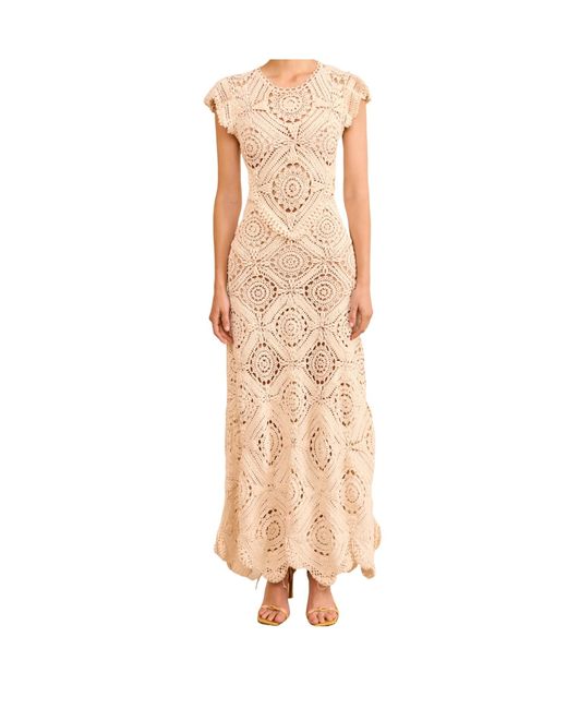 Ulla Johnson Women's Natural Crochet Dress