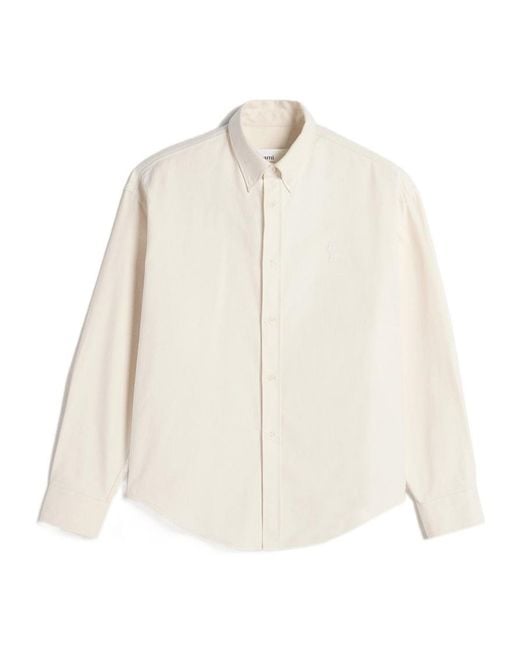 AMI Natural Ami De Coeur Boxy Fit Shirt for men