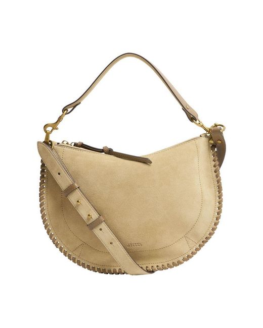 Isabel Marant White Oskan Soft Zipped Shoulder Bag