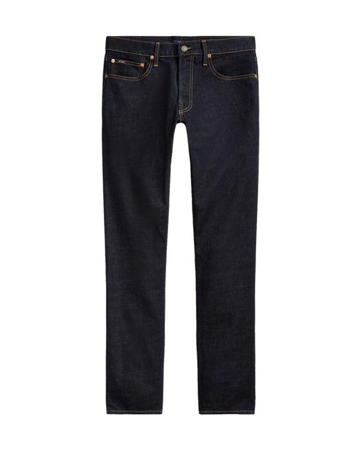 Polo Ralph Lauren Blue Belt-Loop Jeans for men