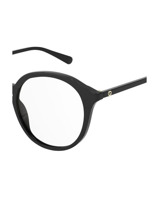 Gucci White Eyewear Round Frame Glasses