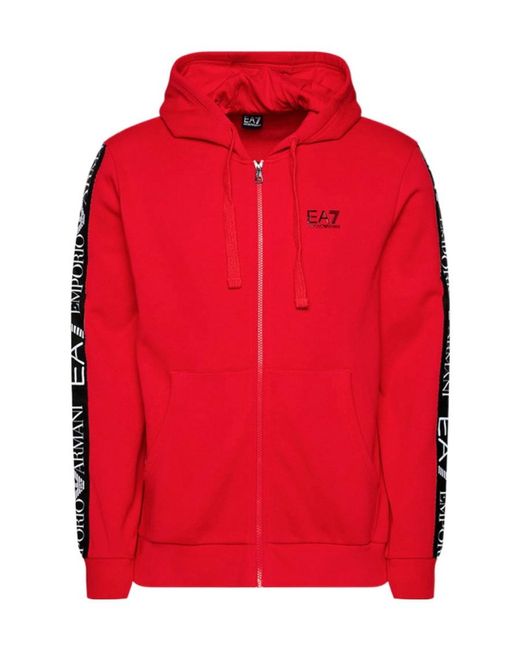 EA7 Red Logo And Hat Casual Jacket for men